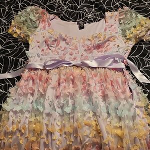 Hot Topic, 3d Butterfly Rainbow Dress, Plus Size 1, Like New